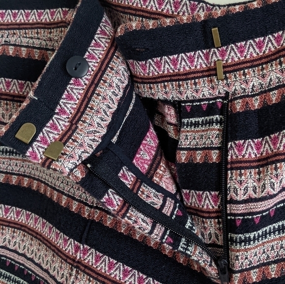 Loft Boho Cotton Tapestry Striped Shorts 14 - Picture 6 of 11